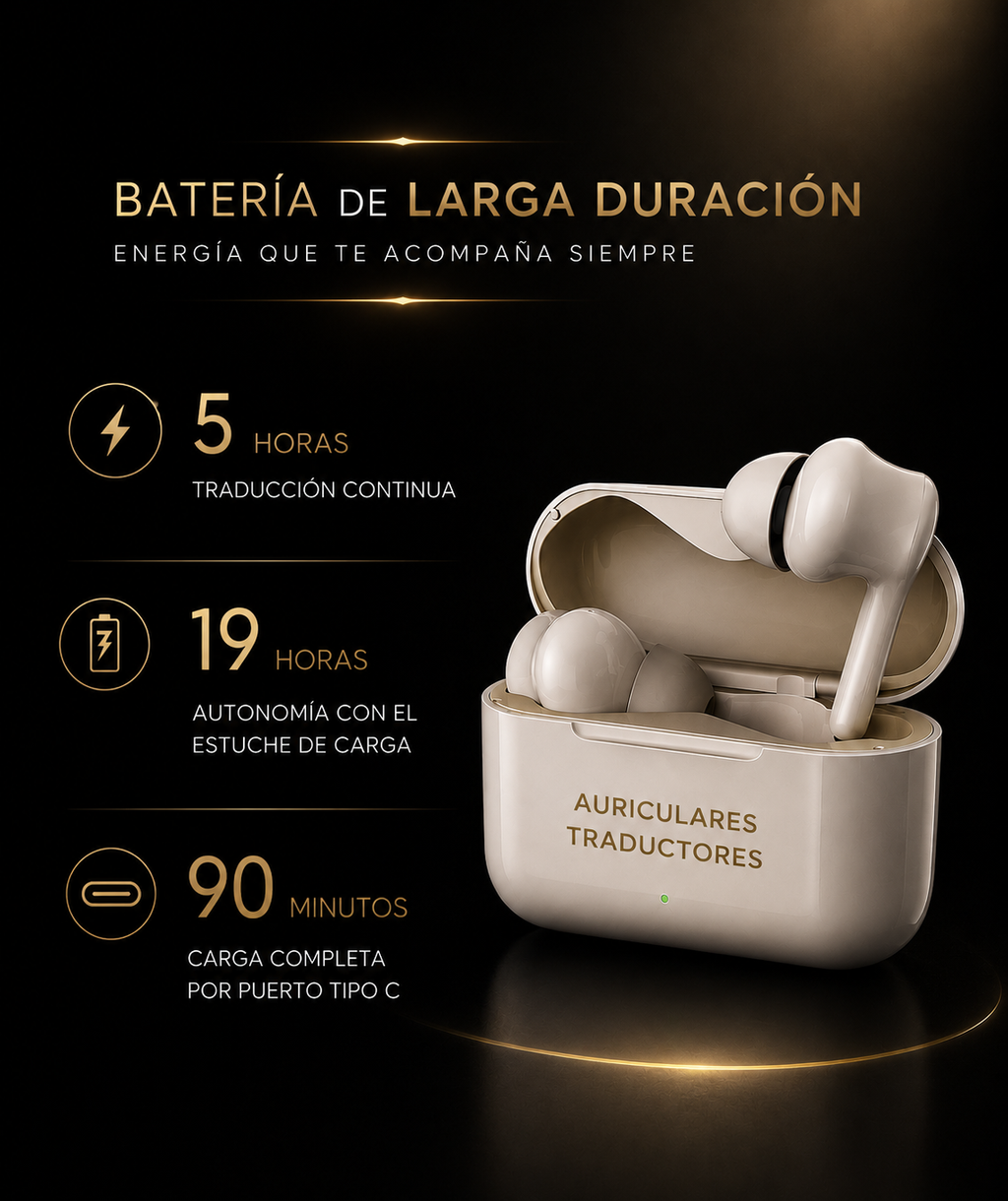 KORA Pods —
Auriculares Traductores IA