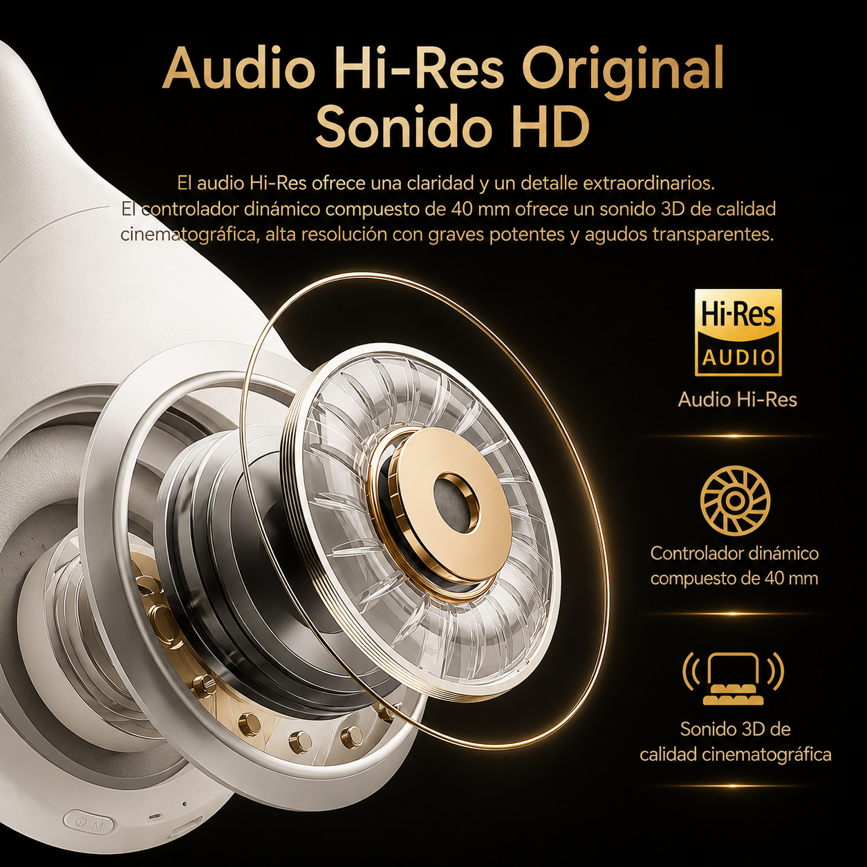 KORA Pods Nova —
Auriculares Cancelación activa de ruido ANC