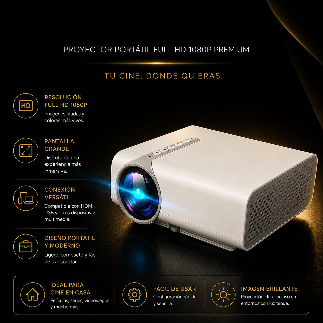 KORA Vision —
Proyector Full HD