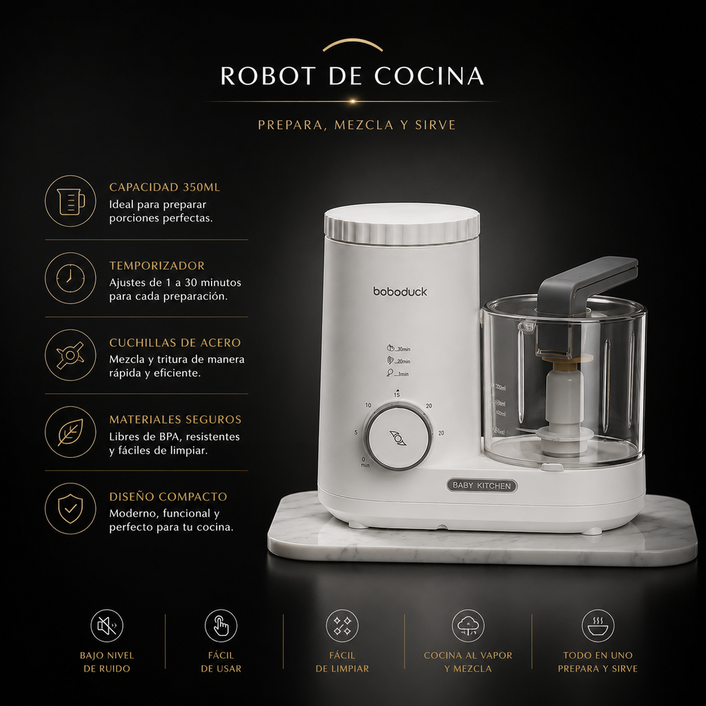 KORA Chef —
Robot de Cocina Multifunción