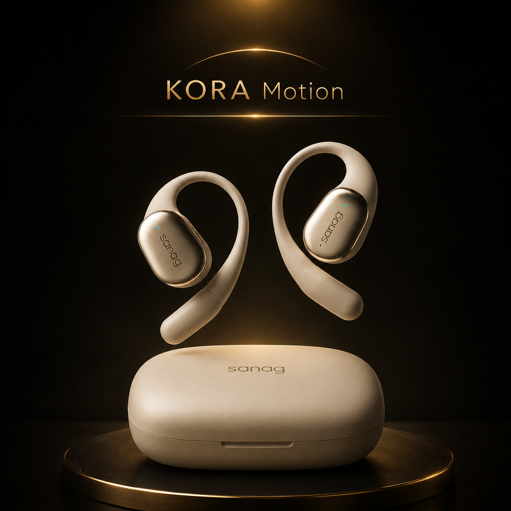 KORA Motion —
Auriculares Open-Ear Premium Bluetooth 6.0