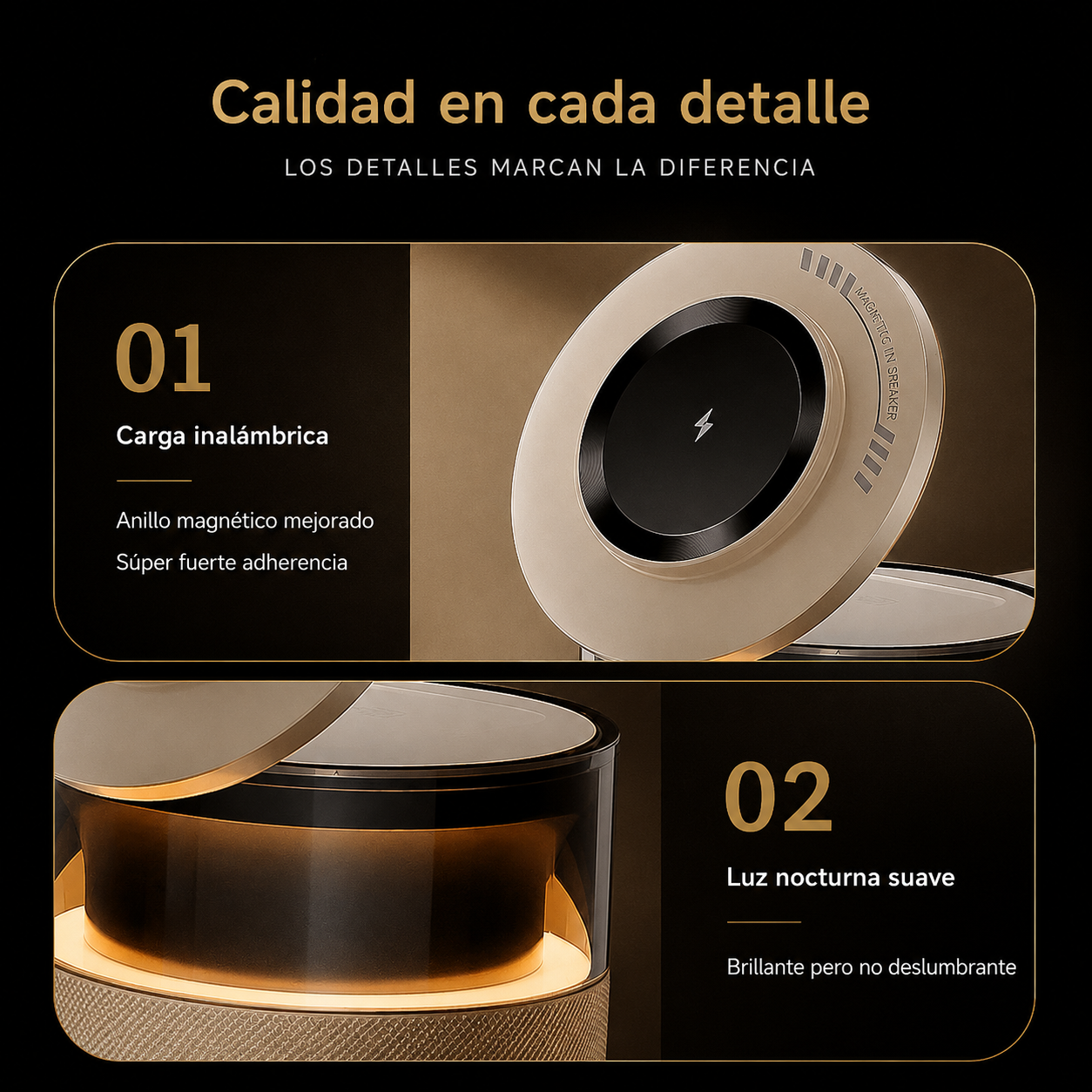 KORA Charge Pro —
Estación de Carga Inalámbrica Multifunción