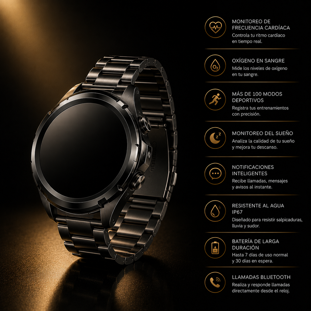KORA Fusion —
Smartwatch con Auriculares
