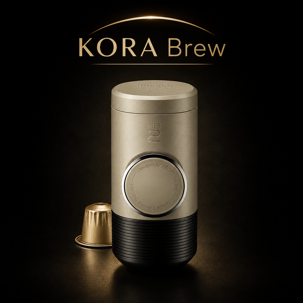 KORA Brew —
Cafetera Espresso Portátil