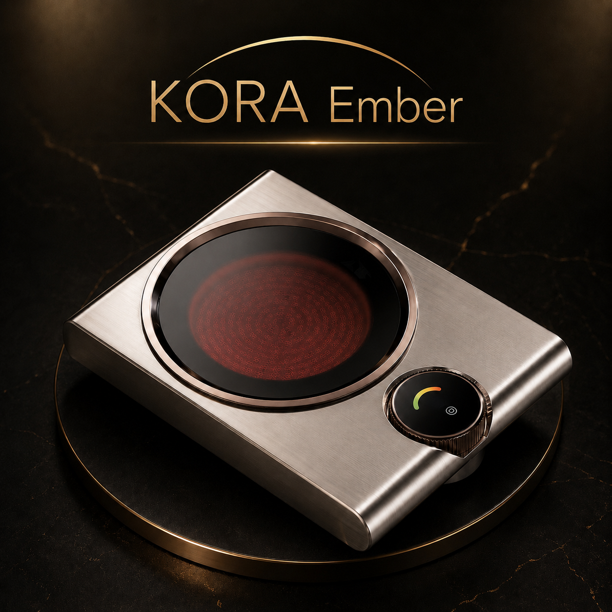 KORA Ember — 
Placa Cerámica Eléctrica Portátil