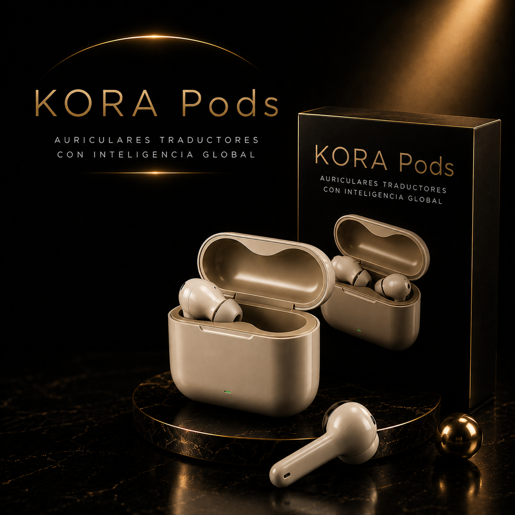 KORA Pods —
Auriculares Traductores IA