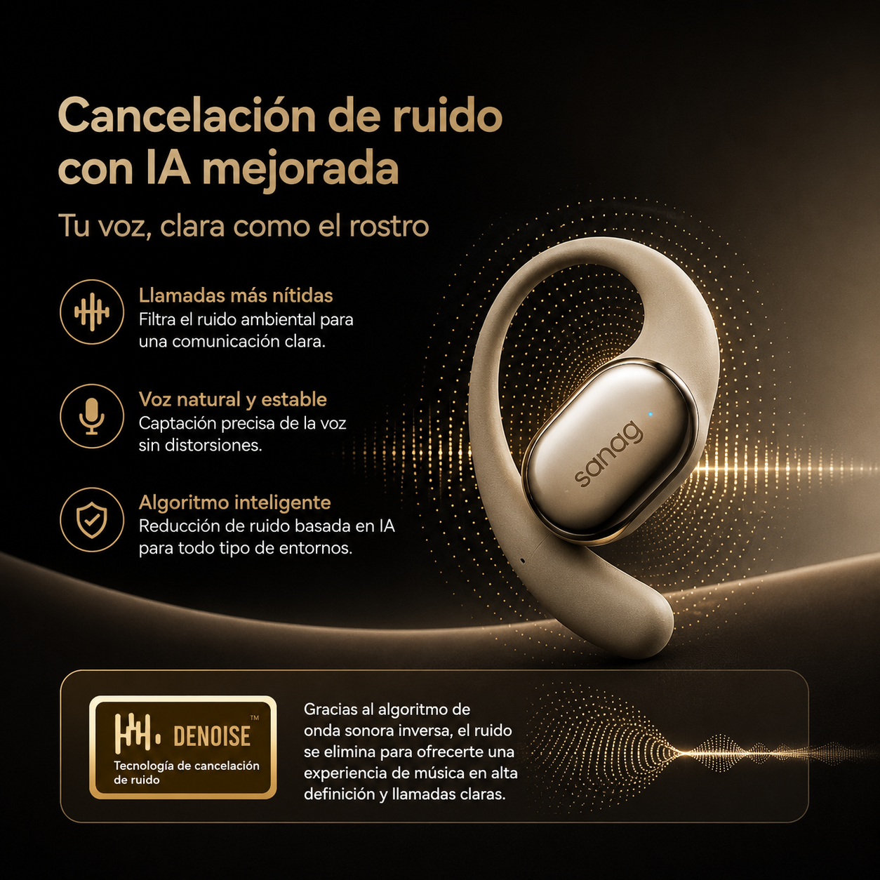 KORA Motion —
Auriculares Open-Ear Premium Bluetooth 6.0
