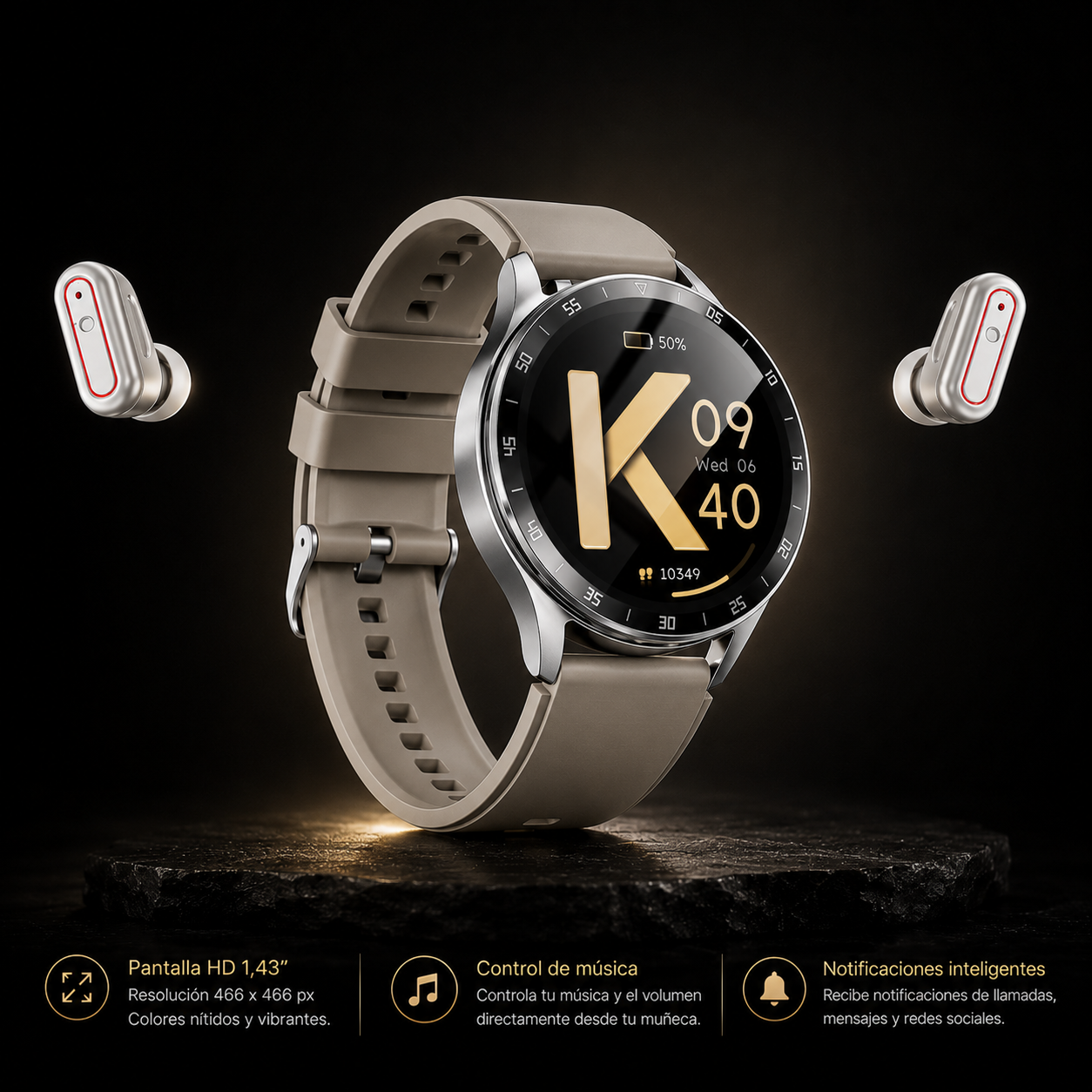 KORA Fusion Flip —
Smartwatch 2 en 1