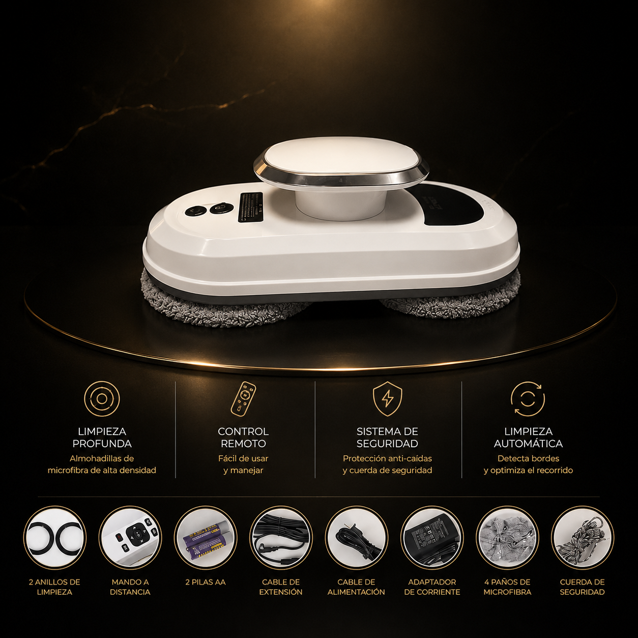 KORA Crystal — 
Robot Inteligente de Limpieza