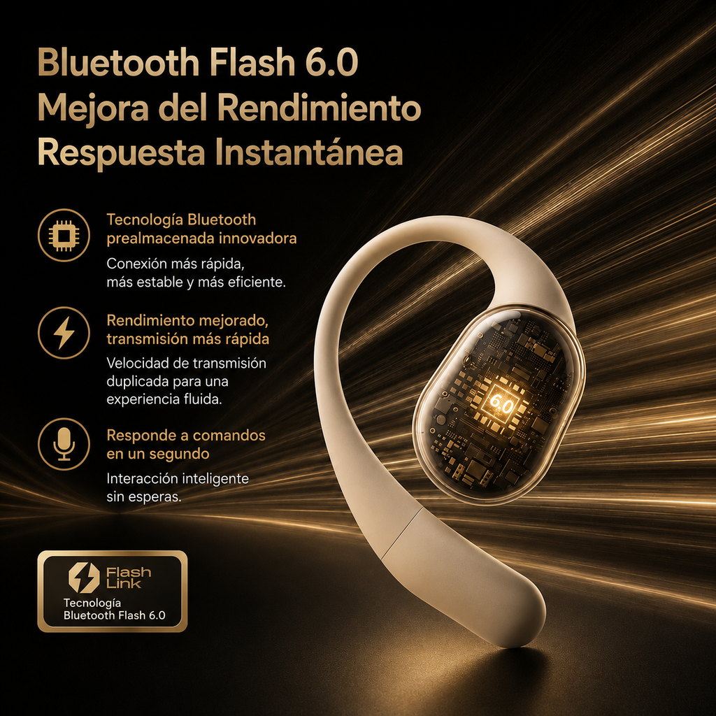 KORA Motion —
Auriculares Open-Ear Premium Bluetooth 6.0