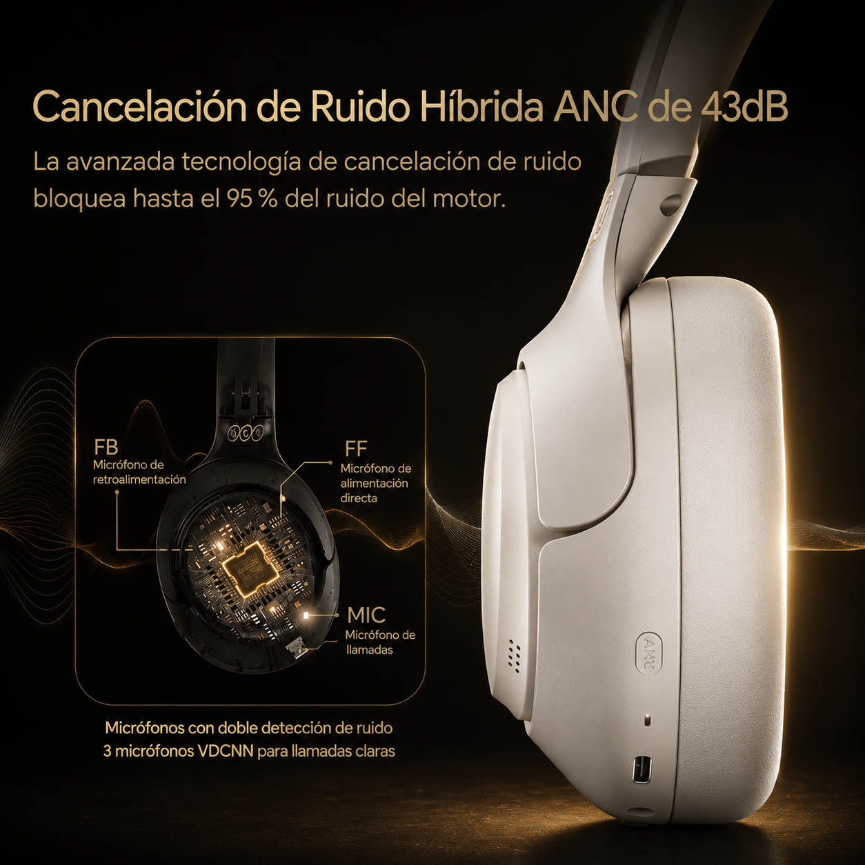 KORA Pods Nova —
Auriculares Cancelación activa de ruido ANC