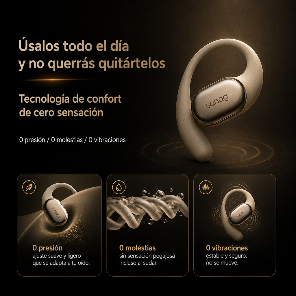 KORA Motion —
Auriculares Open-Ear Premium Bluetooth 6.0