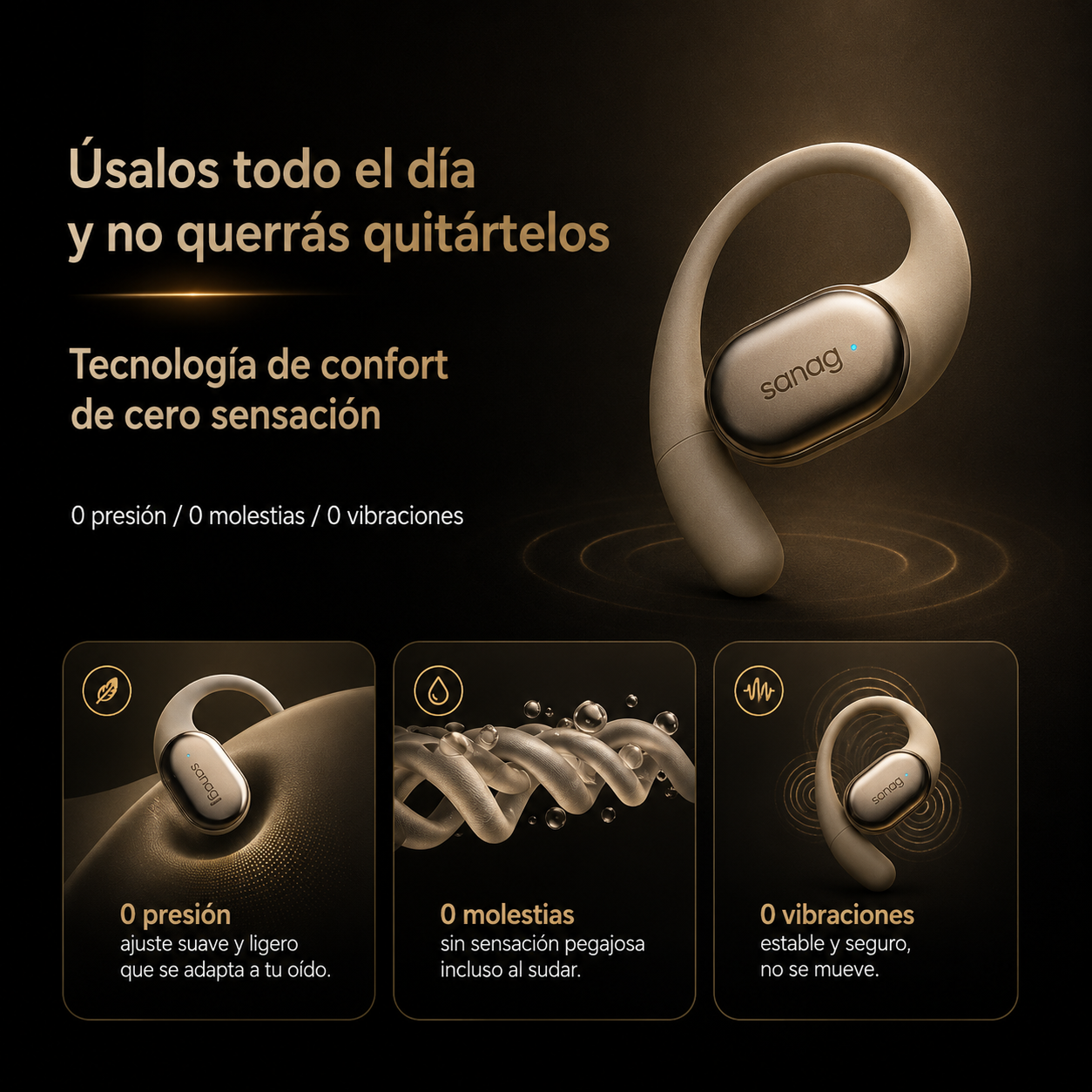 KORA Motion —
Auriculares Open-Ear Premium Bluetooth 6.0
