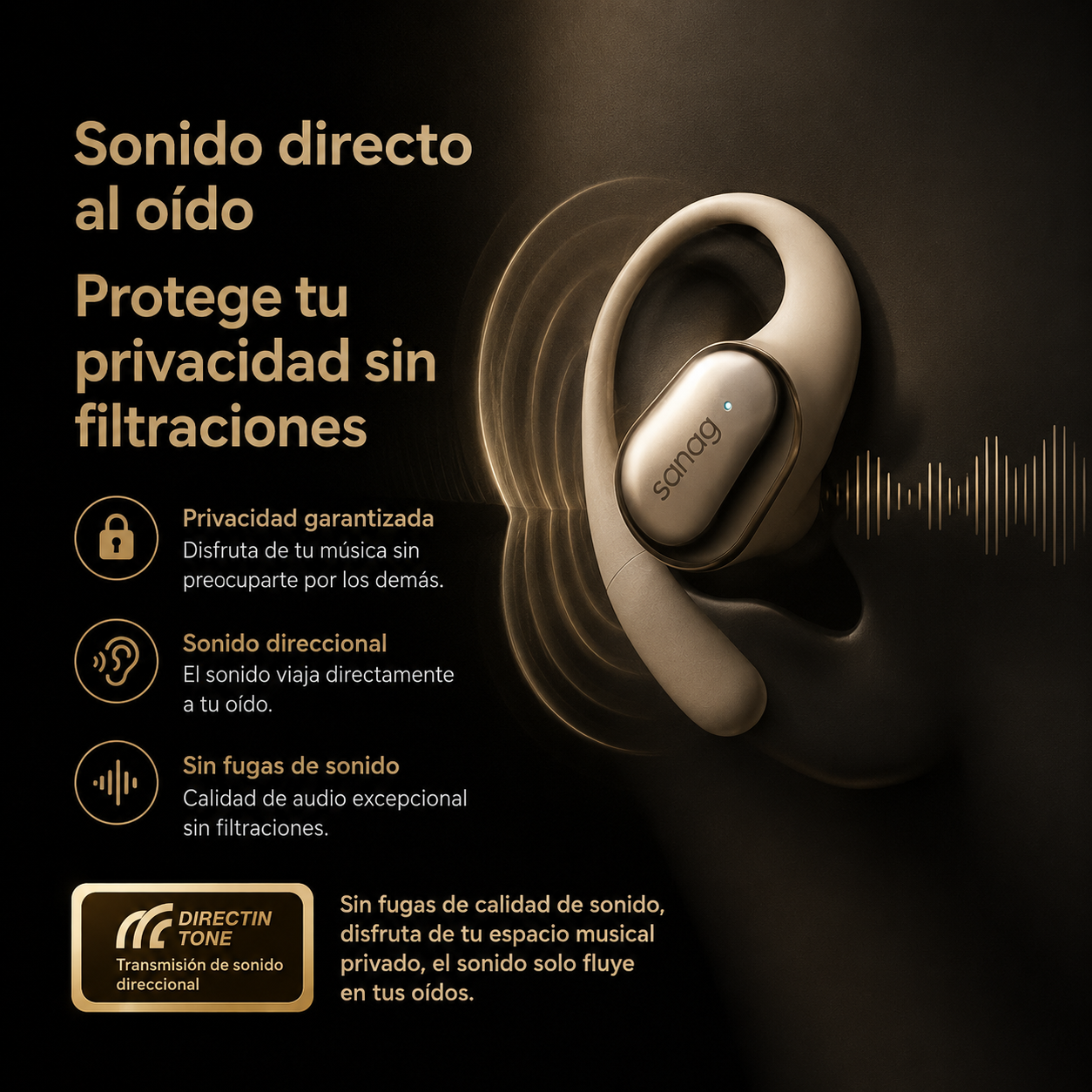 KORA Motion —
Auriculares Open-Ear Premium Bluetooth 6.0