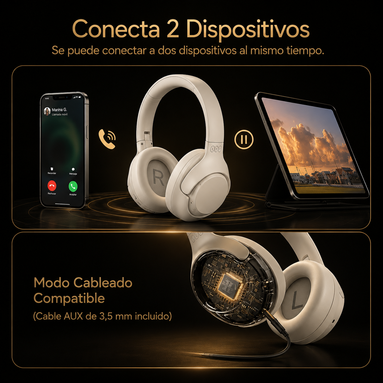KORA Pods Nova —
Auriculares Cancelación activa de ruido ANC