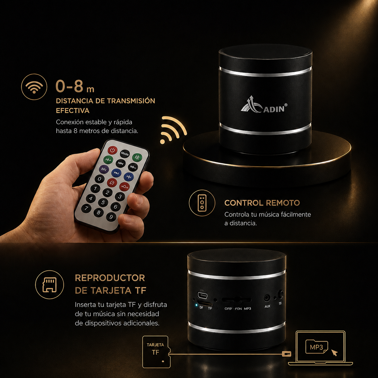 KORA Beat —
Altavoz Bluetooth Premium