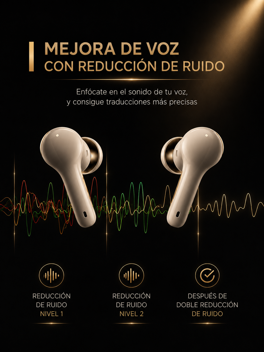 KORA Pods —
Auriculares Traductores IA