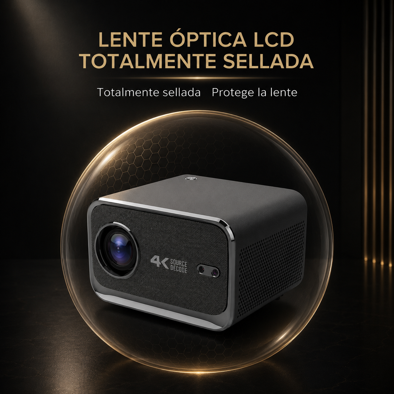 KORA Cinema —
Proyector Inteligente Full HD 1080p, Wi-Fi 6