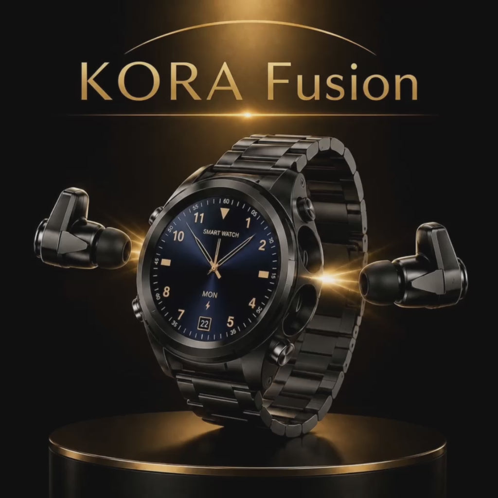 KORA Fusion —
Smartwatch con Auriculares
