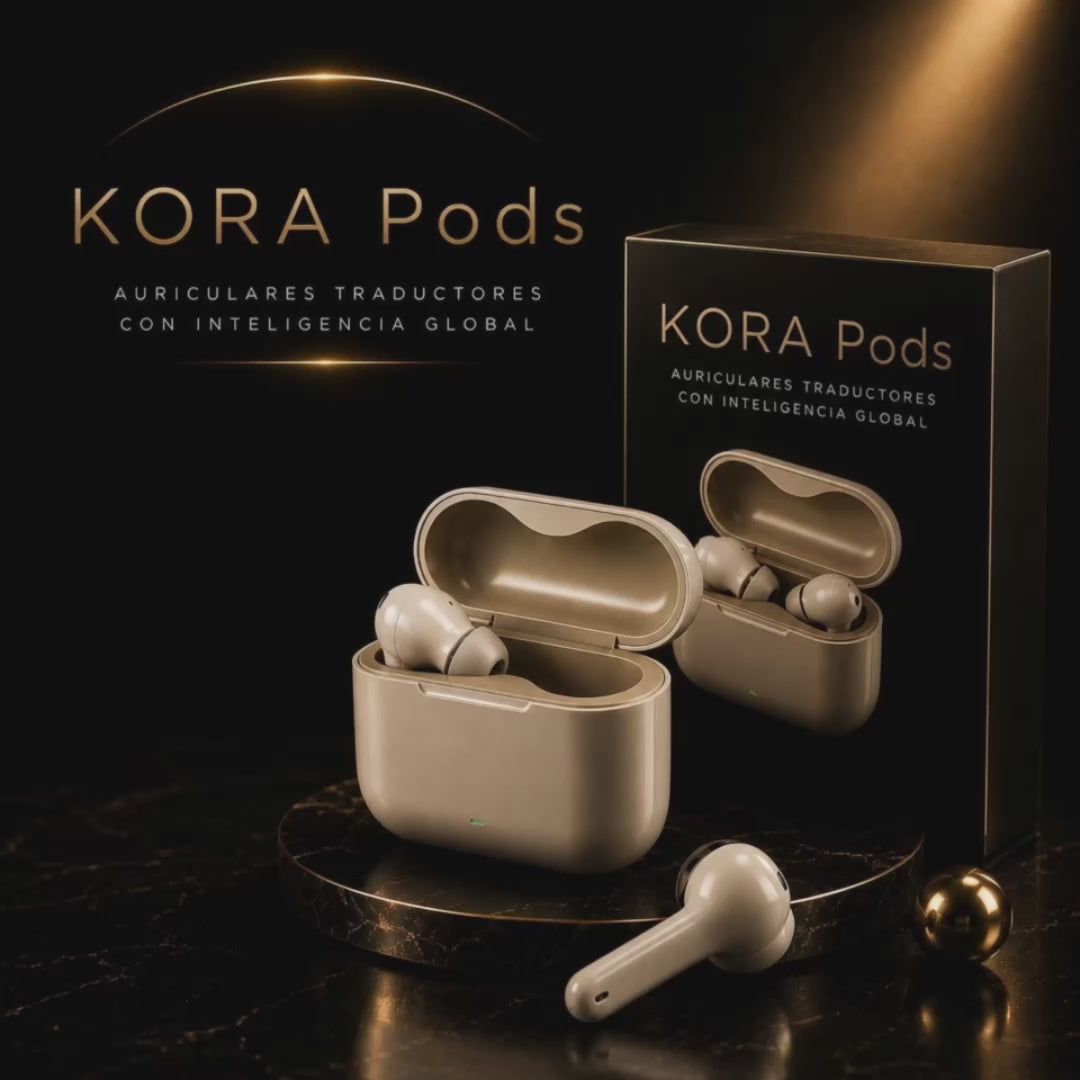 KORA Pods —
Auriculares Traductores IA
