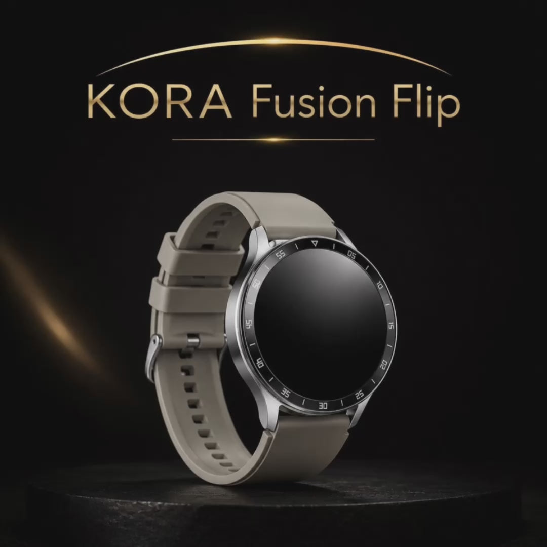 KORA Fusion Flip —
Smartwatch 2 en 1